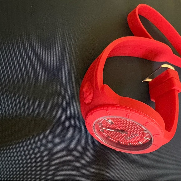 Versus Versace Red Men's Silicone Strap Watch with Medusa Accent - Picture 3 of 5